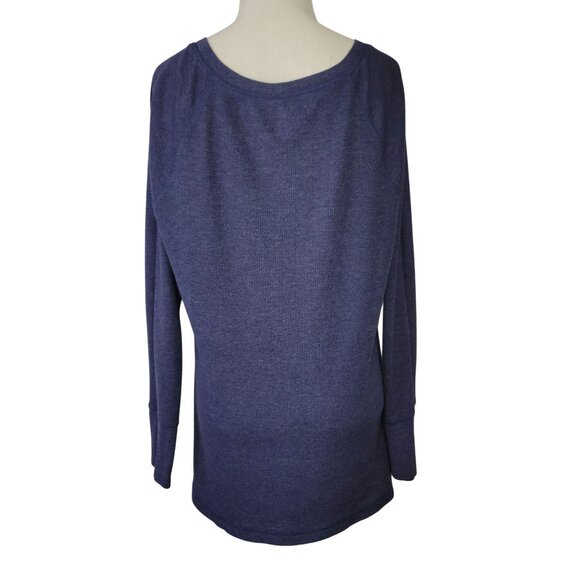 LOT of Old Navy Women's Long Sleeve Waffle Knit Tops XL Purple & Blue Set - Picture 7 of 16